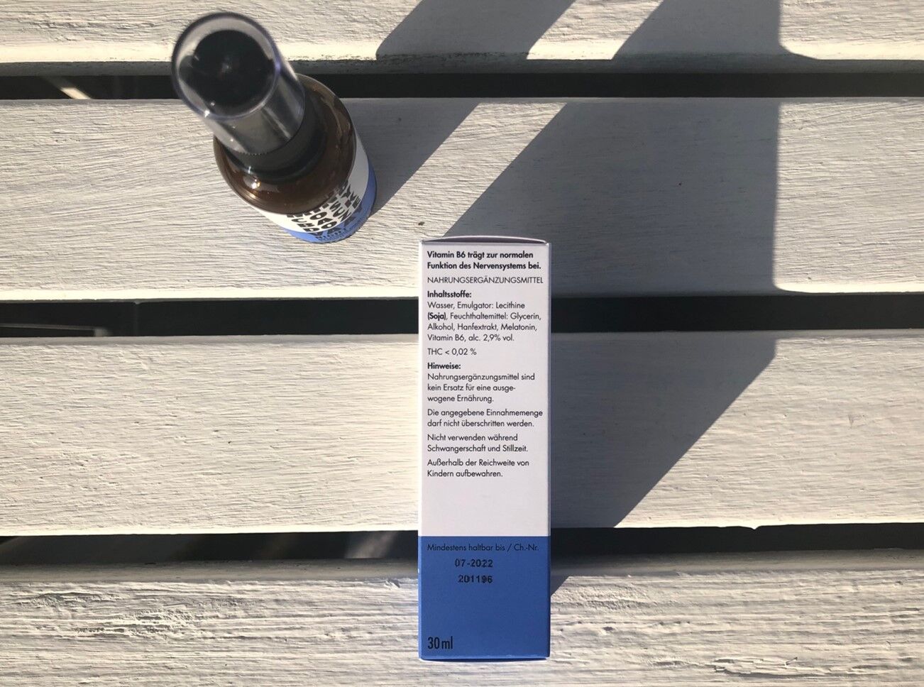 Die Inhaltsstoffe im VAAY Night Spray. 